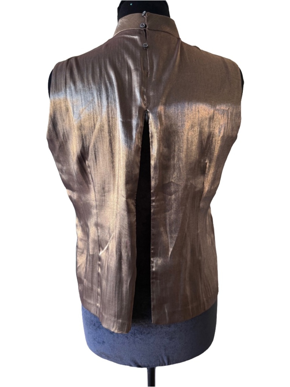 Y2K Asian Dragon Metallic Top - Picture 5 of 11